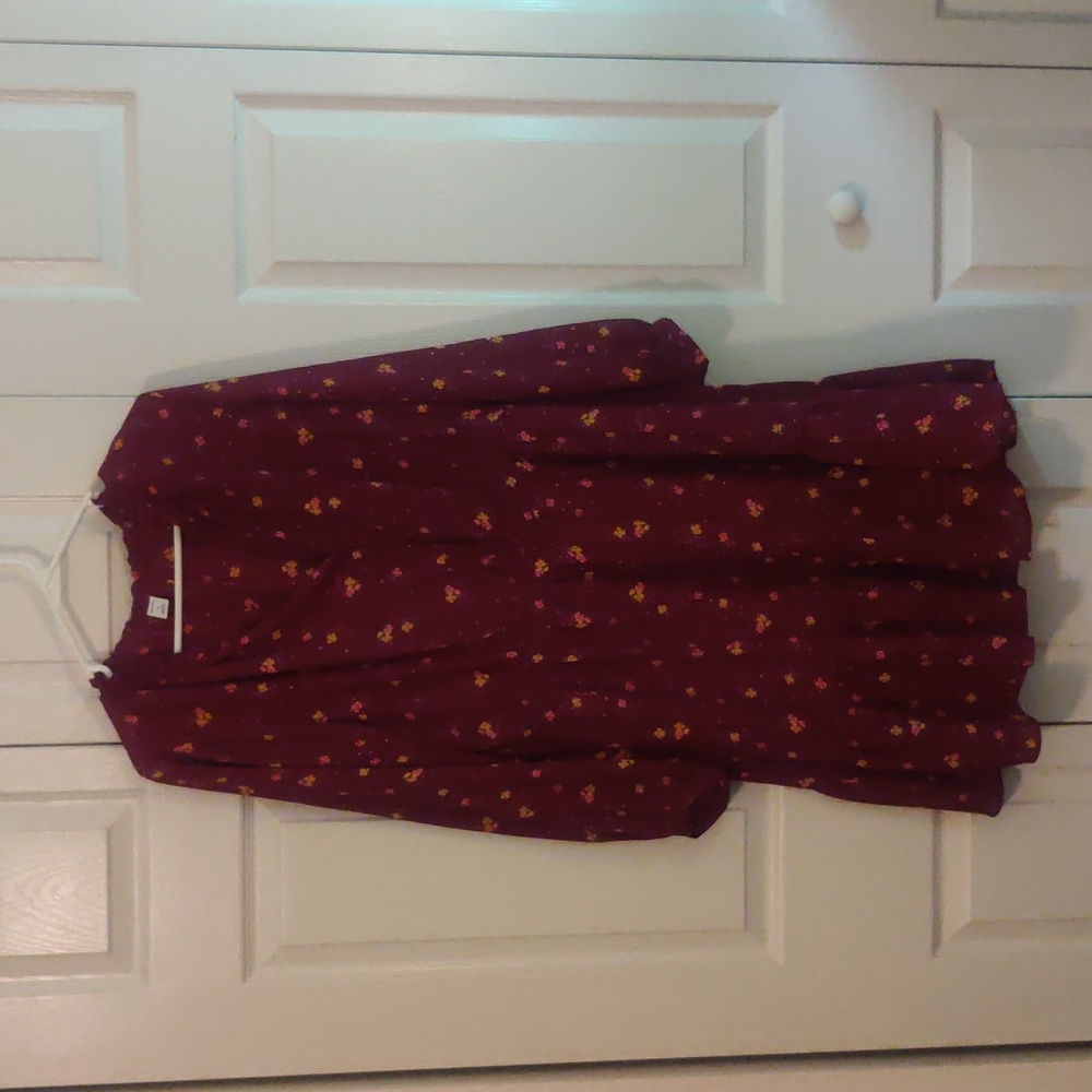 Old Navy long sleeve short tiered dress